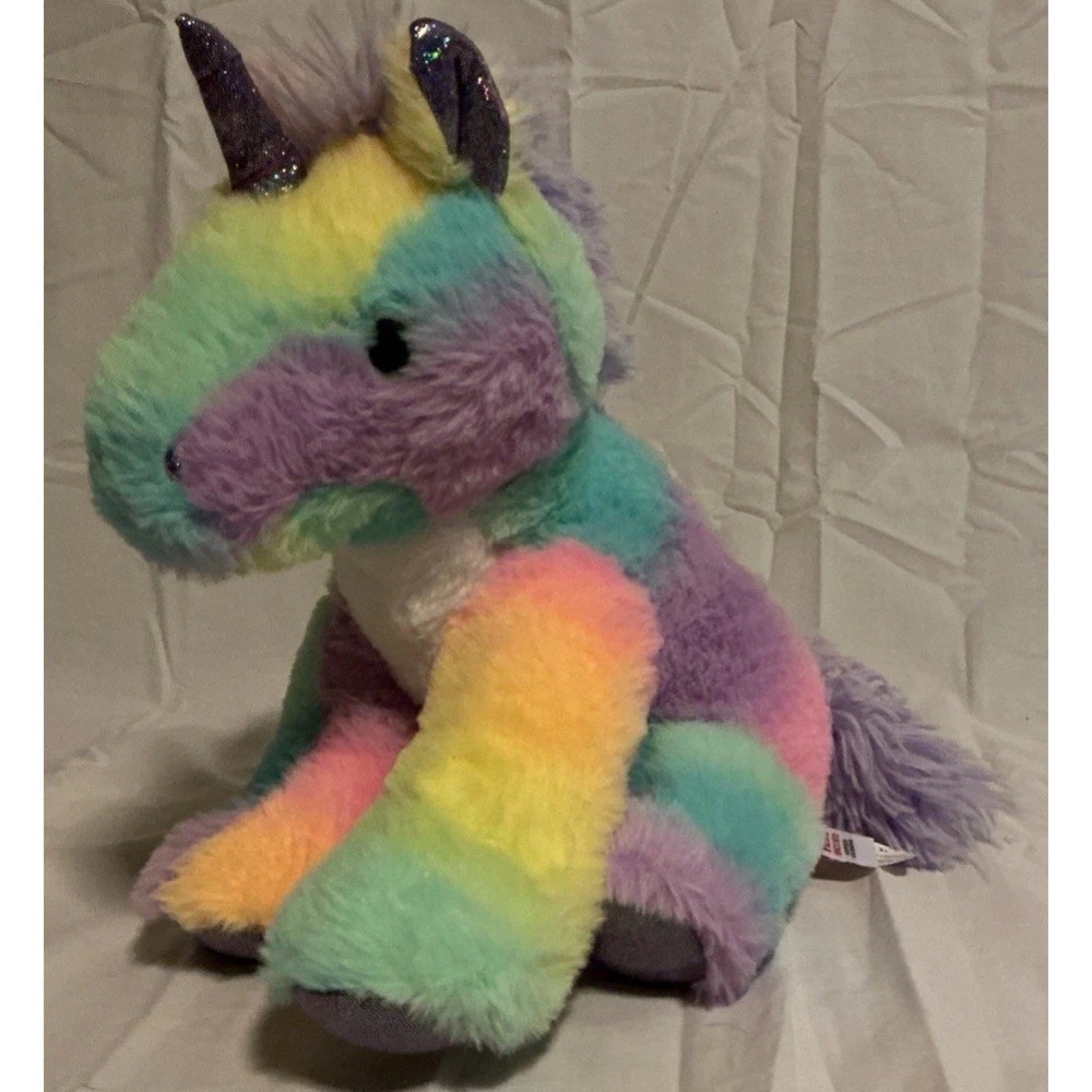 Fiesta Toys Rainbow‎ Sherbet Unicorn 10.5" Plush Stuffed Animal A00627